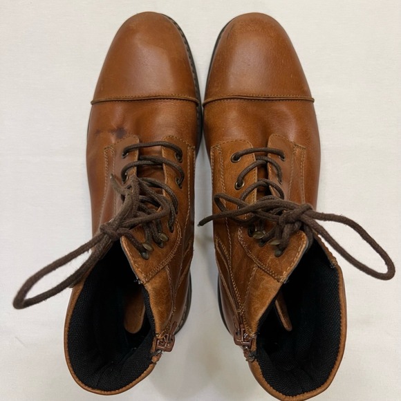 THE RAIL Cap Toe Chukka Brown Leather Ankle Boots Size EU‎ 43M (US 10) main image 9